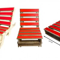 Ligbed van pallets.