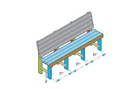 Bankje van steigerplanken.